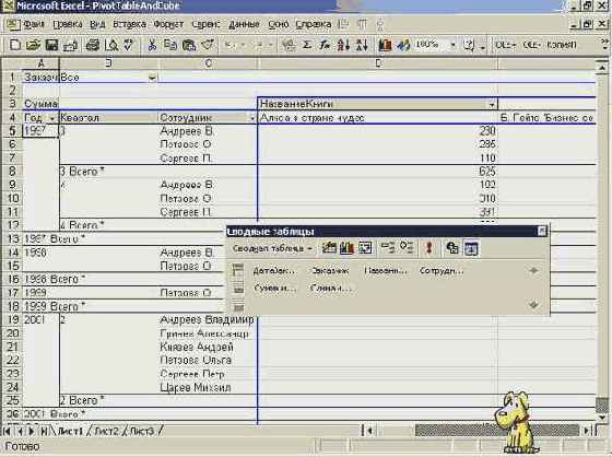 Мир объектов Excel 2000
